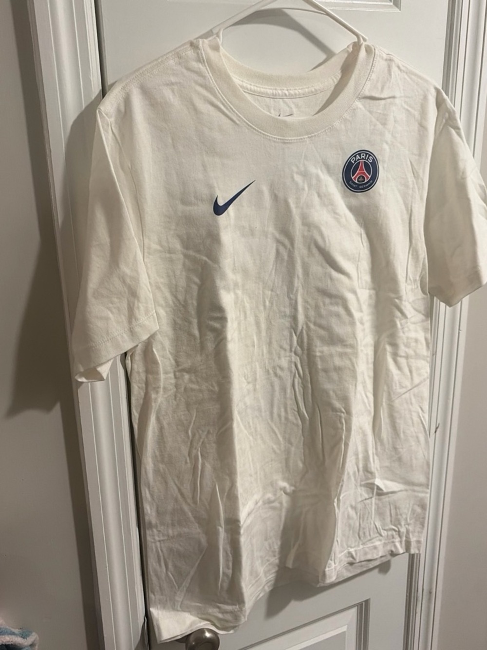NikeParis Football Club White Short-Sleeve Tee